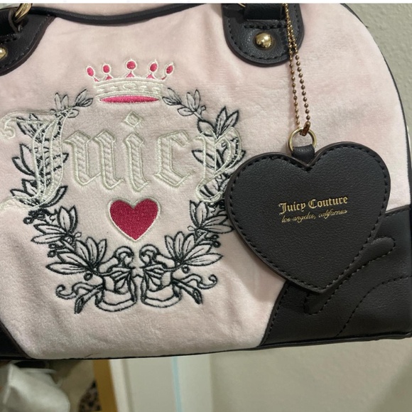 Pink and Brown Juicy Couture Hand Bag - Picture 2 of 4